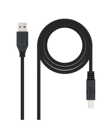 Nanocable 10.01.0802-BK cable USB USB 3.2 Gen 1 (3.1 Gen 1) 2 m USB A USB B Negro
