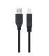 Nanocable 10.01.0802-BK cable USB USB 3.2 Gen 1 (3.1 Gen 1) 2 m USB A USB B Negro