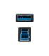 Nanocable 10.01.0802-BK cable USB USB 3.2 Gen 1 (3.1 Gen 1) 2 m USB A USB B Negro