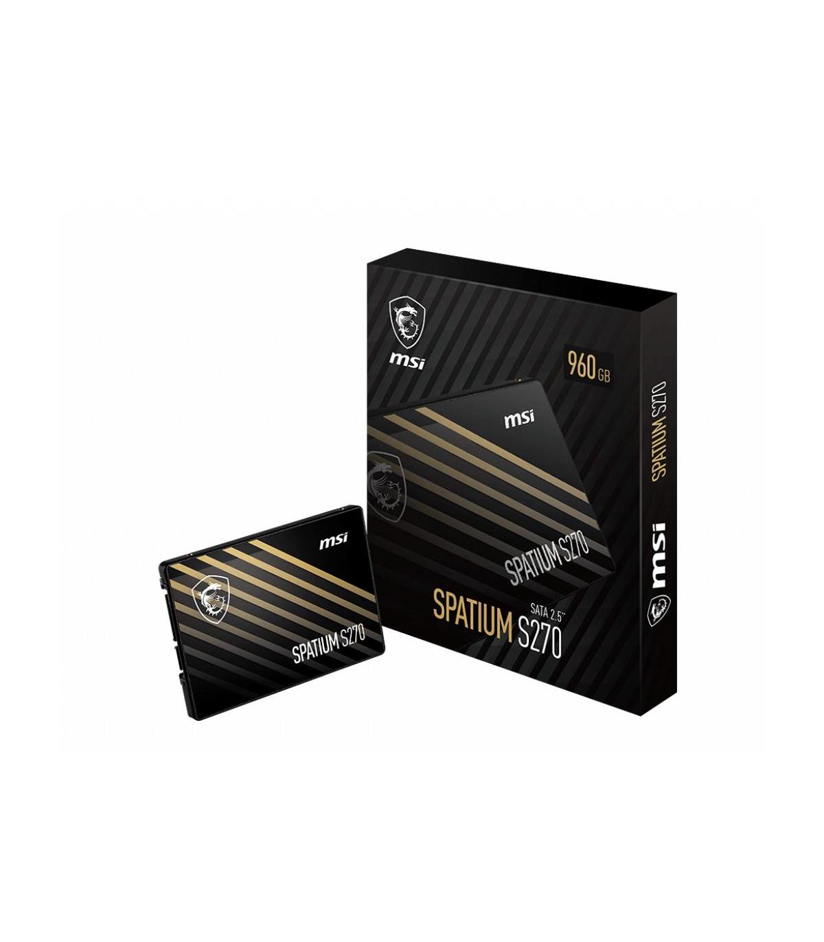 MSI SPATIUM S270 SATA 2.5 240GB unidad de estado sólido 2.5" Serial ATA III 3D NAND