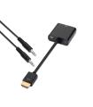 AISENS A122-0126 adaptador de cable de vídeo 0,1 m Negro