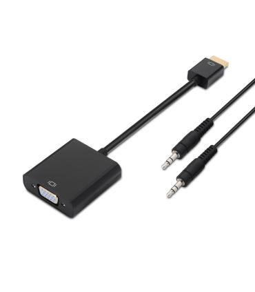 AISENS A122-0126 adaptador de cable de vídeo 0,1 m Negro