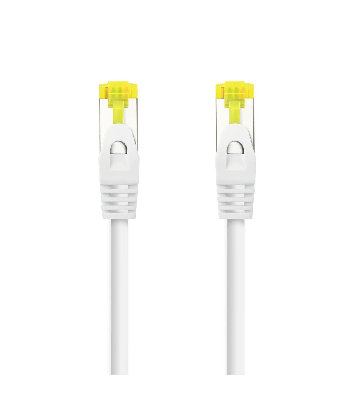 Nanocable Cable de red latiguillo RJ45 LSZH Cat.6A SFTP AWG26, Blanco, 2.0 m