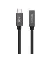 Nanocable Cable Prolongador USB-C 3.2 Gen2x2 20Gbps 3A, 4K 60Hz, USB-C M-USB-C H, Negro, 1 m