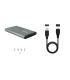 TooQ Caja Externa para Discos de 2,5” HDD SSD, Gris