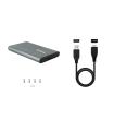 TooQ Caja Externa para Discos de 2,5” HDD SSD, Gris