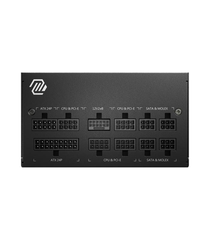 MSI MAG A750GL PCIE5 unidad de fuente de alimentación 750 W 20+4 pin ATX ATX Negro