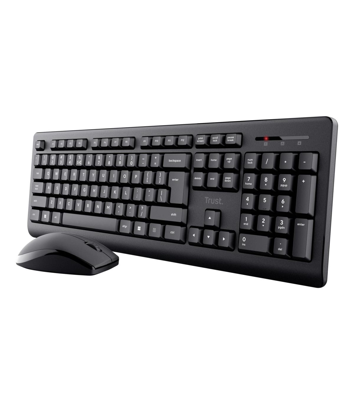 Trust Primo teclado Ratón incluido Oficina RF inalámbrico QWERTY Español Negro