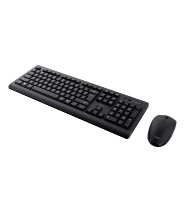 Trust Primo teclado Ratón incluido Oficina RF inalámbrico QWERTY Español Negro