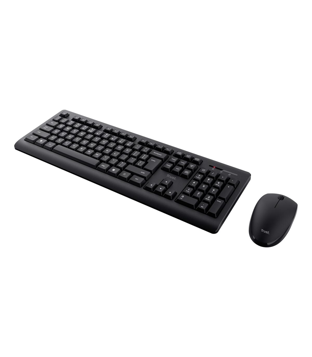 Trust Primo teclado Ratón incluido Oficina RF inalámbrico QWERTY Español Negro