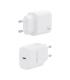 AISENS Cargador USB-C PD3.0 1 Puerto 1xUSB-C 25W, Blanco