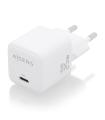 AISENS Cargador GaN 25W, 1xUSB-C PD3.0 QC4.0, Blanco
