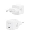 AISENS Cargador GaN 25W, 1xUSB-C PD3.0 QC4.0, Blanco
