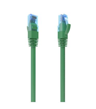 AISENS Cable De Red Latiguillo RJ45 Cat.6 UTP AWG26 CCA, Verde, 0.5 m