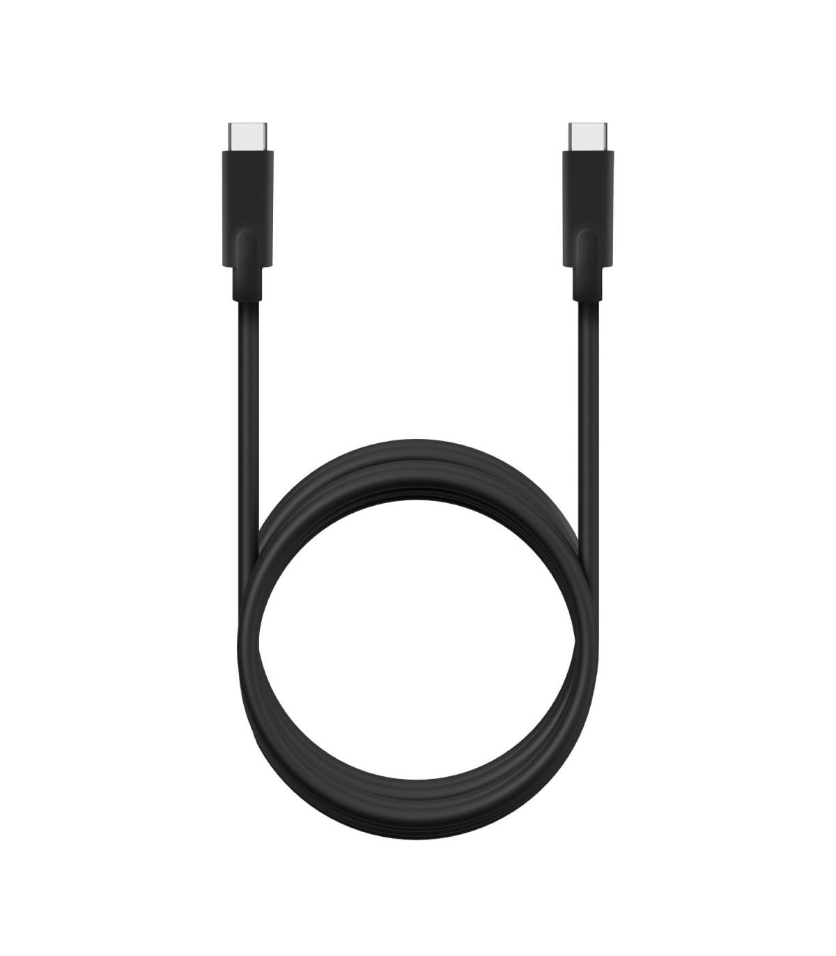 AISENS Cable USB 3.2 Gen1 5Gbps 4k@60Hz 3A 60W E-Marker, Tipo USB-C M-USB-C M, Negro, 5.0m