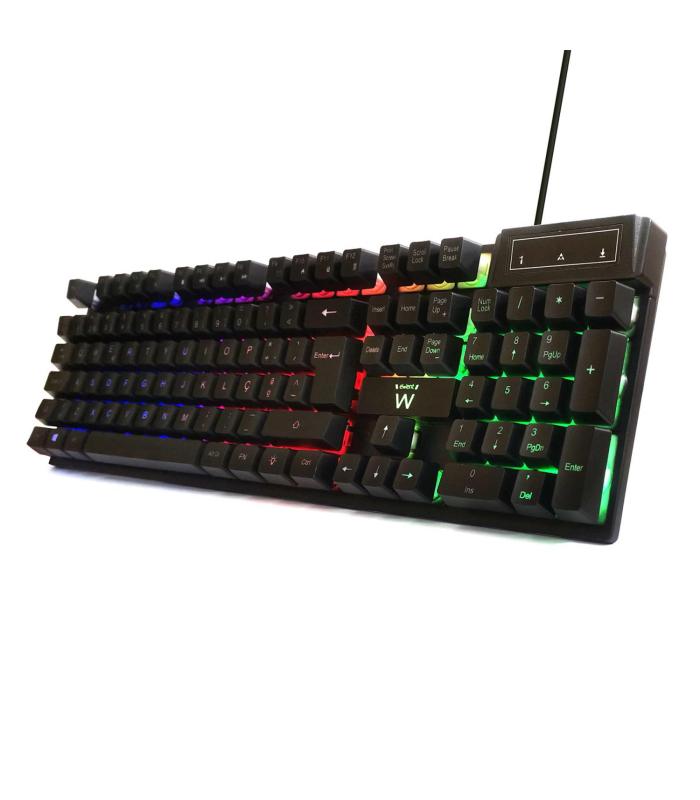 Ewent PL3319 teclado Juego USB QWERTY Portugués Negro