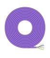 AISENS Cable de Red RJ45 LSZH Cat.6 UTP Rigido AWG23 CCA (Aleacion), Violeta, 305M