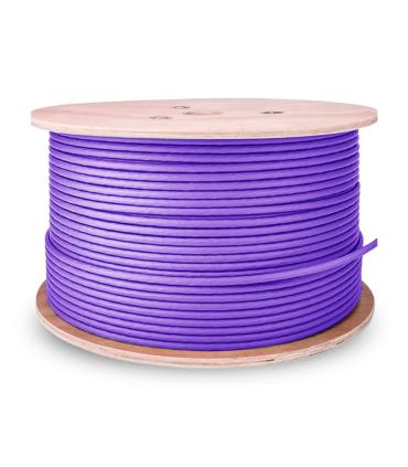 AISENS Cable de Red RJ45 LSZH Cat.6 UTP Rigido AWG23 CCA (Aleacion), Violeta, 305M