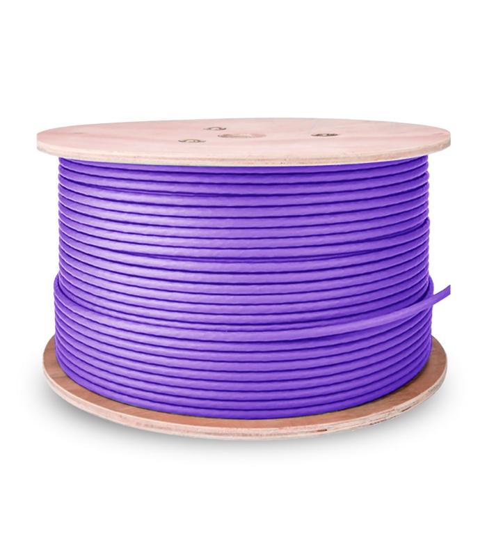 AISENS Cable de Red RJ45 LSZH Cat.6 UTP Rigido AWG23 CCA (Aleacion), Violeta, 305M