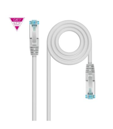 Nanocable Cable de Red Cat.7 600MHZ LSZH SFTP PIMF AWG26, Gris, 5 m