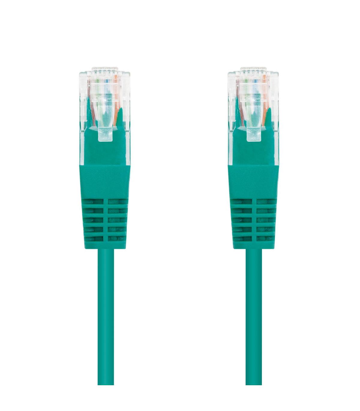 Nanocable 10.20.0100-GR cable de red Verde 0,5 m Cat5e U UTP (UTP)
