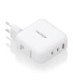 AISENS Cargador GaN 140W, 2xUSB-C PD3.1 QC4.0, 1xUSB-A QC3.0, Blanco