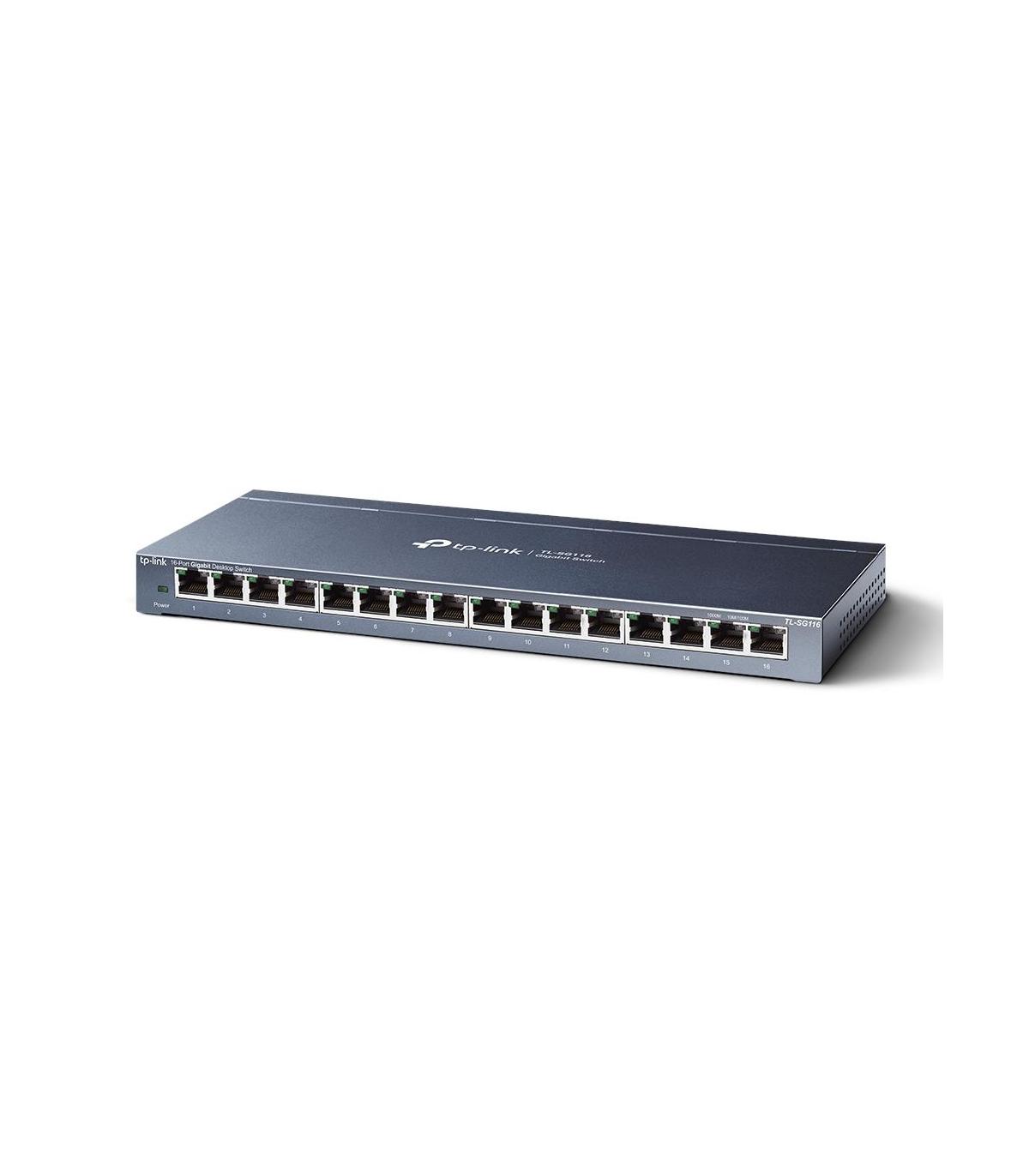 TP-Link TL-SG116 No administrado Gigabit Ethernet (10 100 1000) Negro