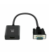 CABLE CONVERTIDOR EWENT VGA MACHO - HDMI HEMBRA CON AUDIO 0,20 METROS