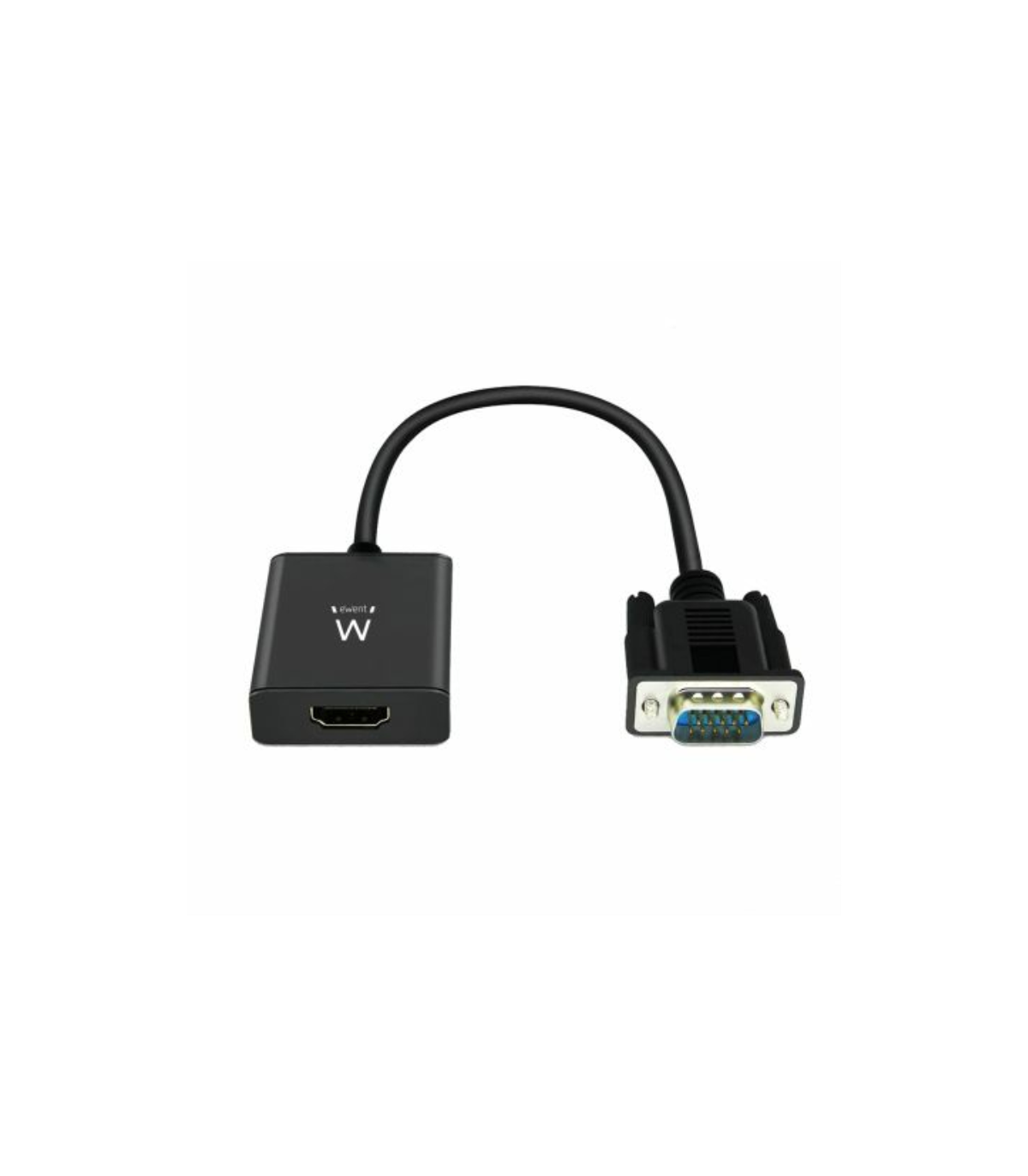 CABLE CONVERTIDOR EWENT VGA MACHO - HDMI HEMBRA CON AUDIO 0,20 METROS