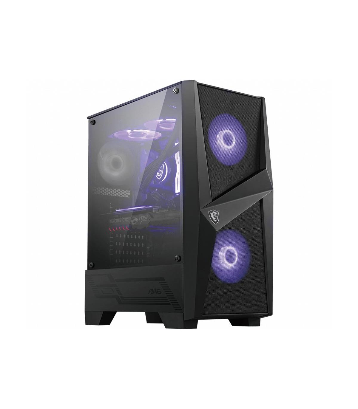 MSI MAG Forge 100M Midi Tower Negro, Transparente