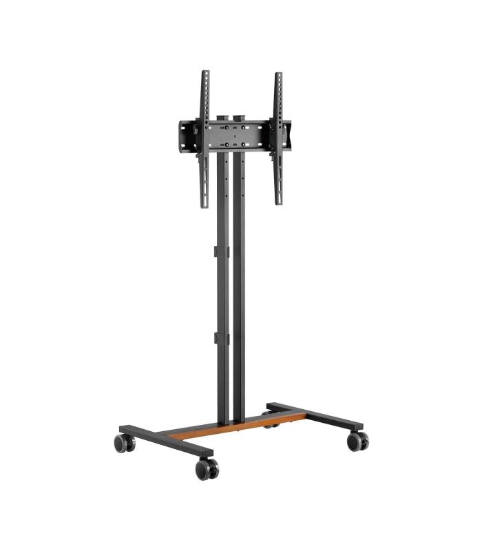 AISENS Soporte de Suelo ECO con Rueda para Monitor Tv 35Kg de 32-55, Negro