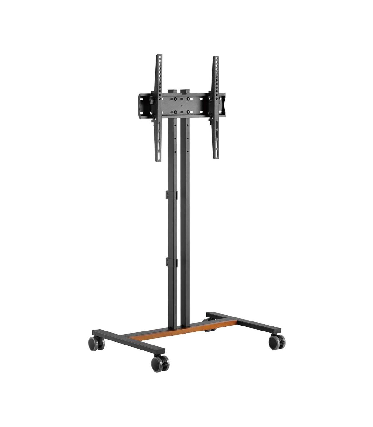 AISENS Soporte de Suelo ECO con Rueda para Monitor Tv 35Kg de 32-55, Negro