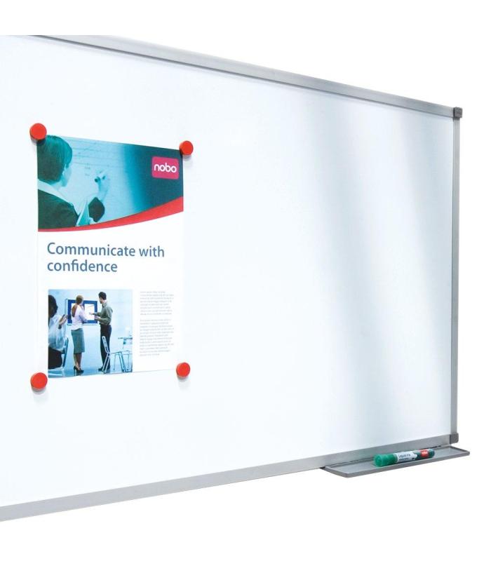 Nobo Pizarra Blanca Basic Magntica De Acero 1200x900 Mm Con Marco Bsico