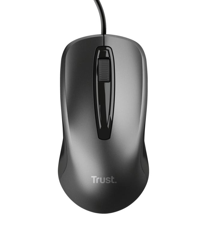 Trust 24657 ratón Oficina Ambidextro USB tipo A Óptico 1200 DPI