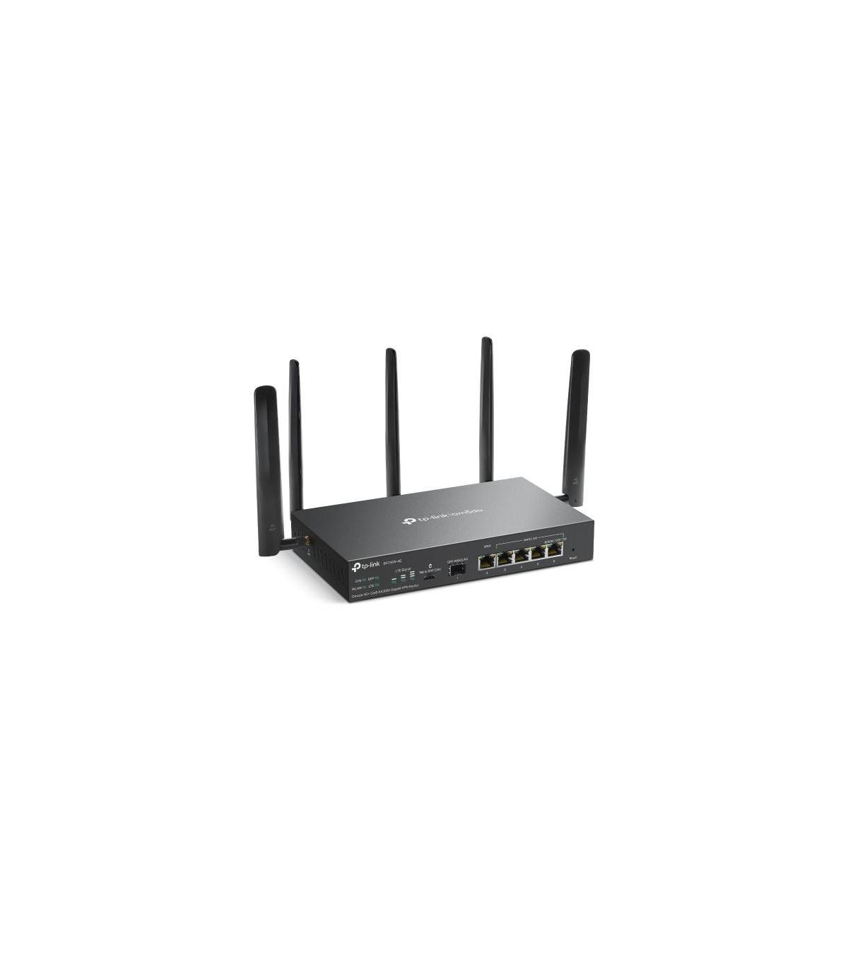 TP-Link Omada ER706W-4G router inalámbrico Gigabit Ethernet Doble banda (2,4 GHz   5 GHz) Negro