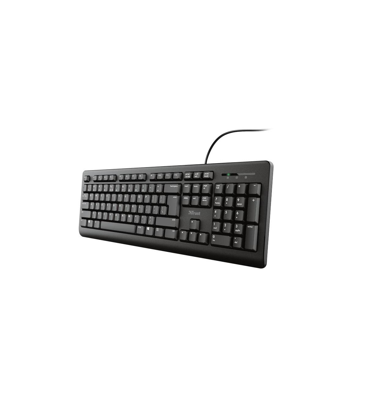 Trust TK-150 teclado Universal USB QWERTY Español Negro