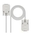 Nanocable 10.14.0203 cable de serie Beige 3 m DB9