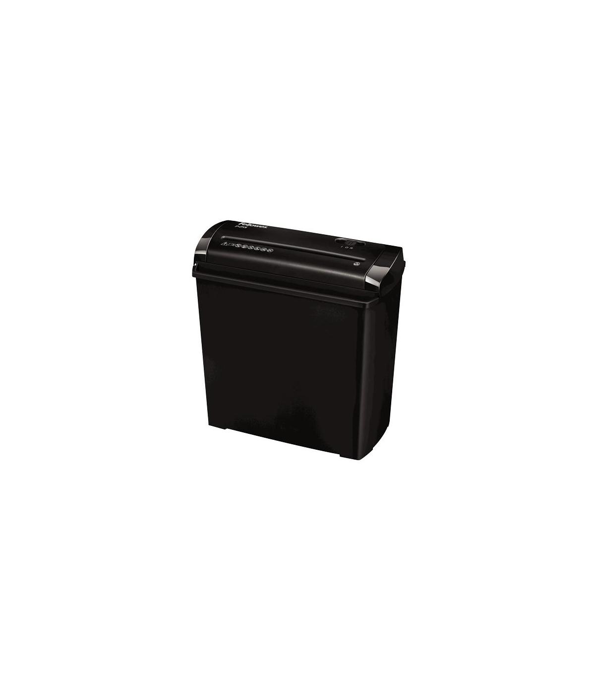 Fellowes P-25S triturador de papel Corte en tiras 22 cm Negro, Gris