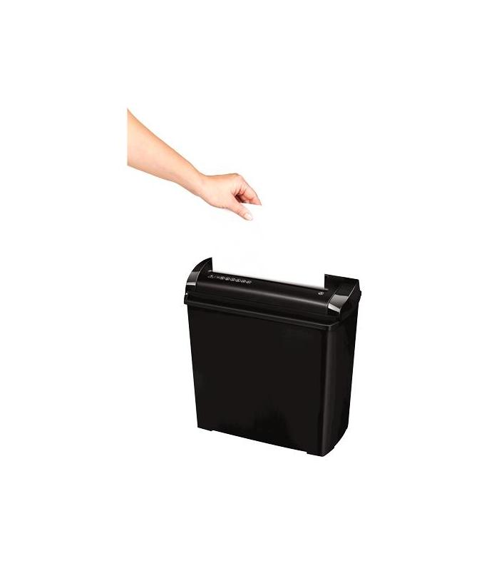 Fellowes P-25S triturador de papel Corte en tiras 22 cm Negro, Gris