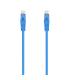 AISENS Cable de Red Latiguillo RJ45 LSZH Cat.6A 500 Mhz UTP AWG24, Azul, 25CM