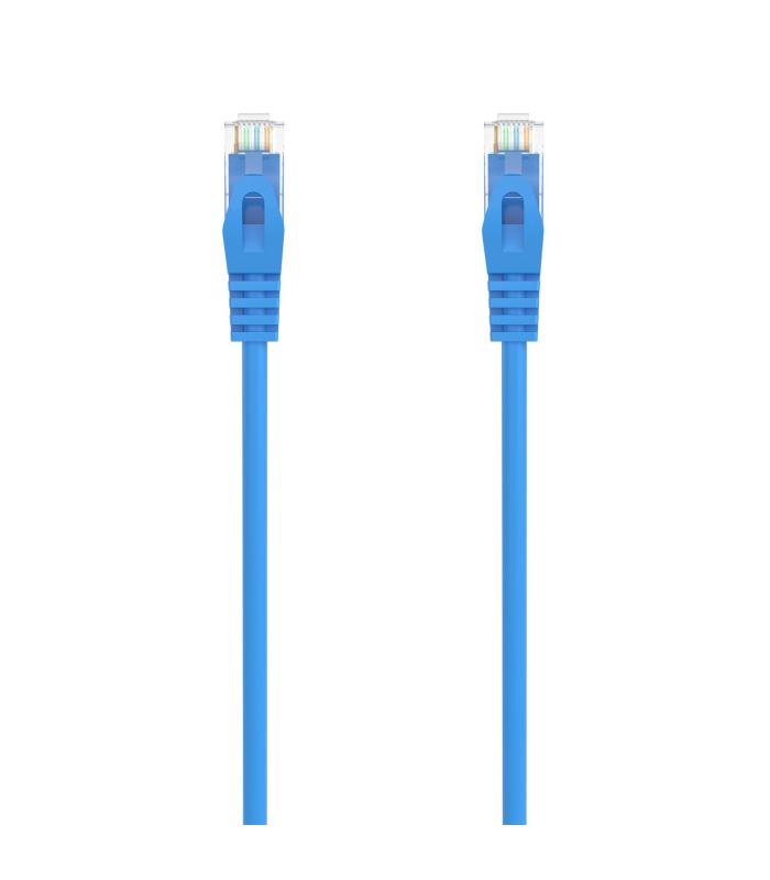 AISENS Cable de Red Latiguillo RJ45 LSZH Cat.6A 500 Mhz UTP AWG24, Azul, 25CM