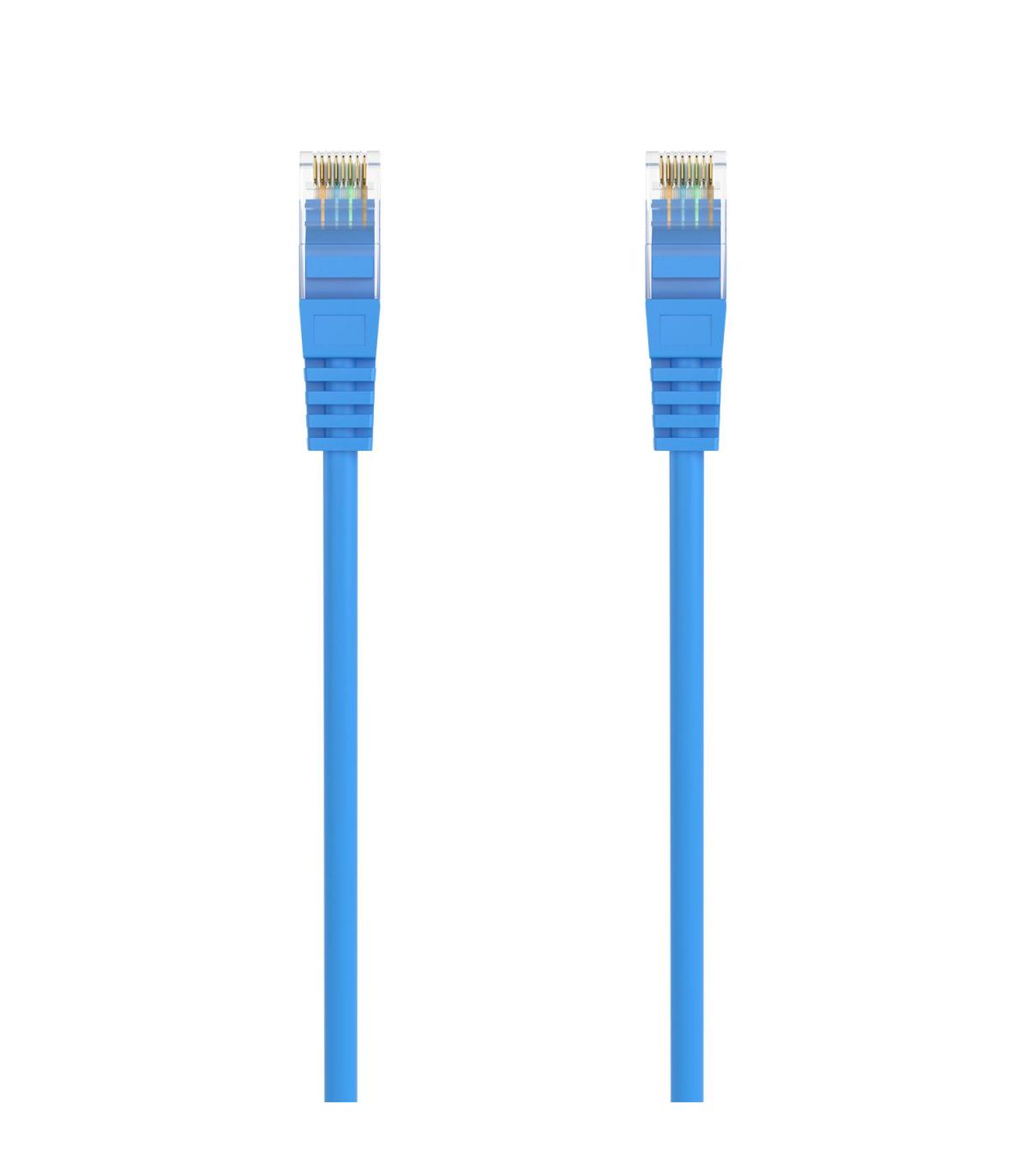 AISENS Cable de Red Latiguillo RJ45 LSZH Cat.6A 500 Mhz UTP AWG24, Azul, 25CM