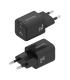 AISENS Cargador Gan 30W, 1xUSB-C PD3.0 QC4.0, 1xUSB-A QC3.0, Negro