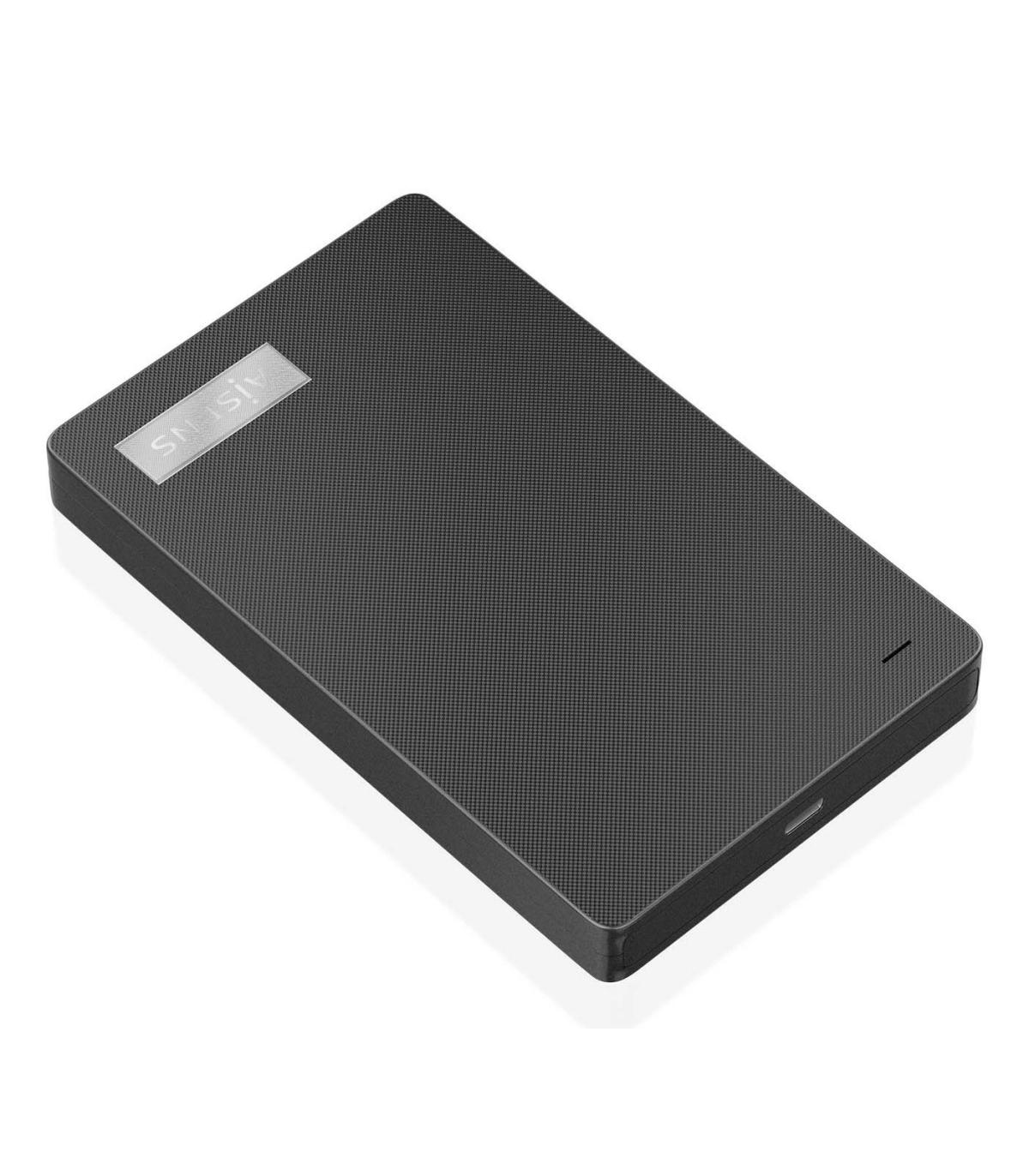 AISENS Caja Externa 2,5″ 9.5mm SATA a USB-C USB3.1 Gen1, Negra
