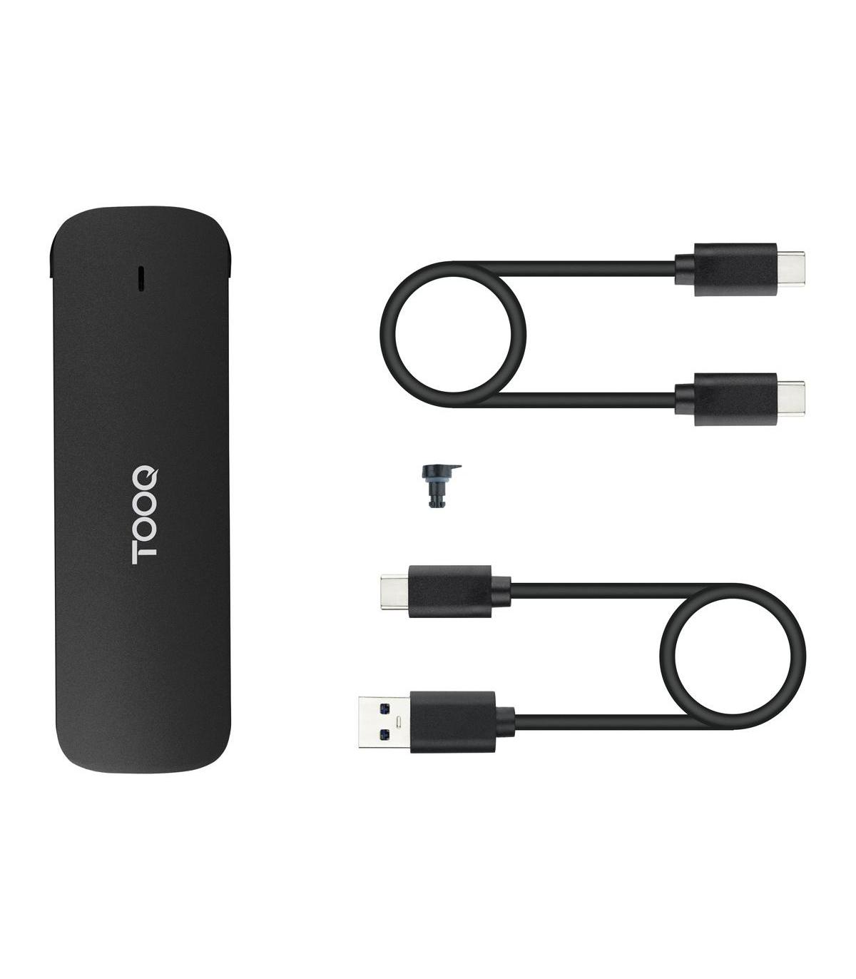TooQ Caja Externa para SSD M.2 NVMe, Negro