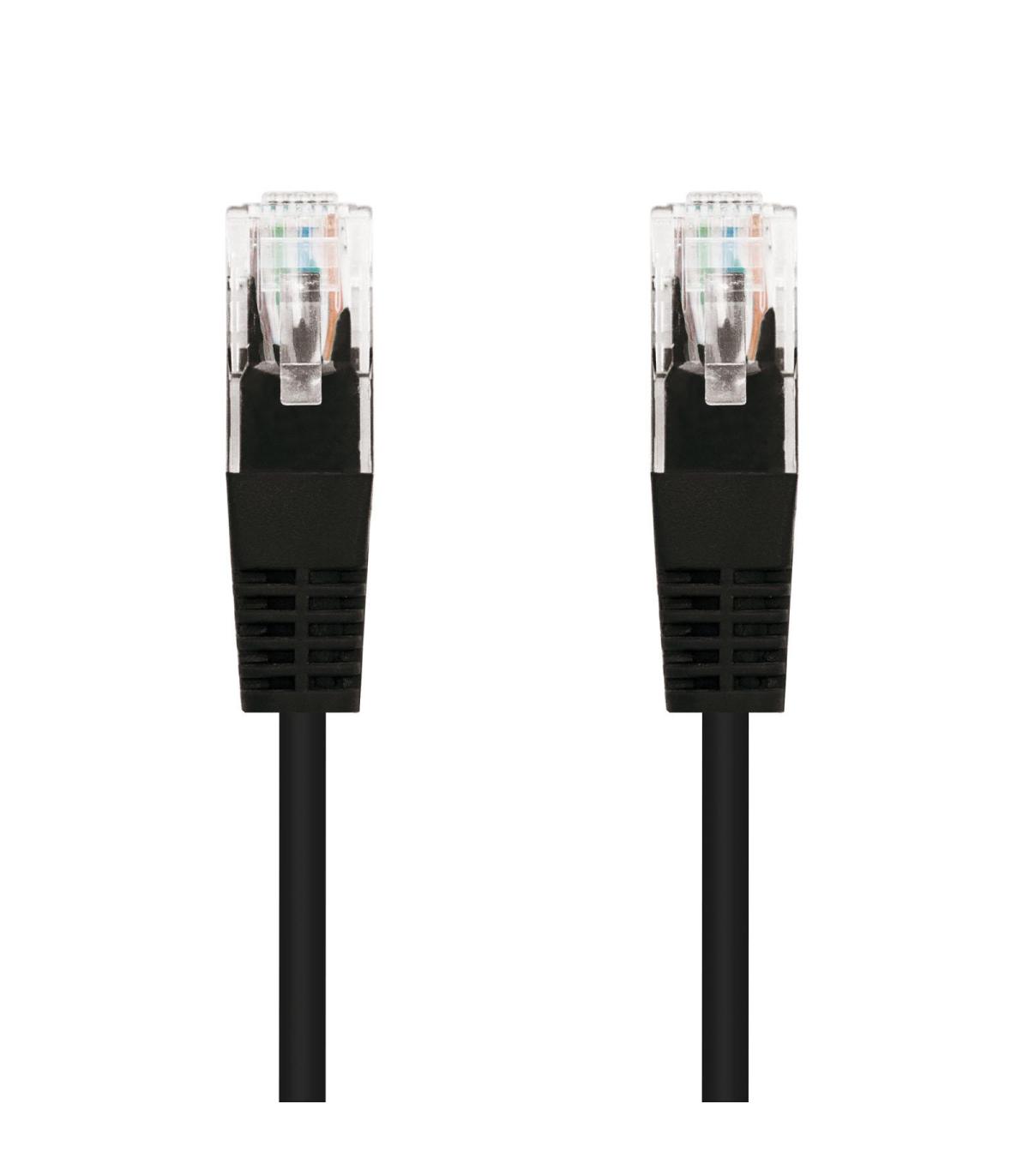 Nanocable 10.20.0401-BK cable de red Negro 1 m Cat6e U UTP (UTP)