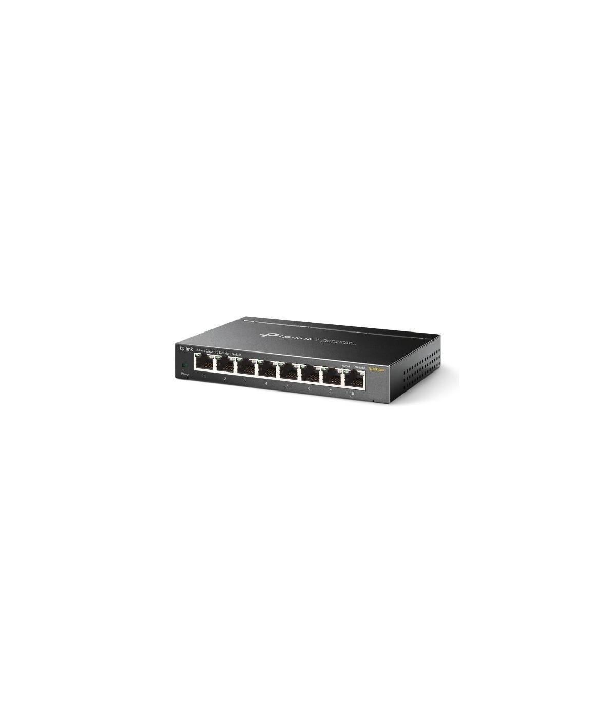 TP-Link TL-SG108S No administrado Gigabit Ethernet (10 100 1000) Negro