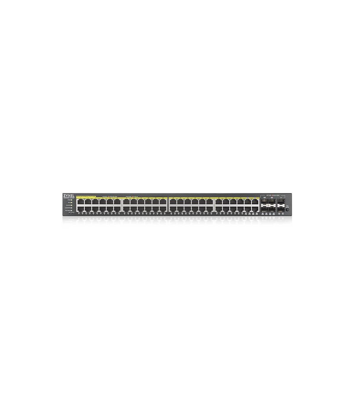 Zyxel GS2220-50HP-EU0101F switch Gestionado L2 Gigabit Ethernet (10 100 1000) Energía sobre Ethernet (PoE) Negro