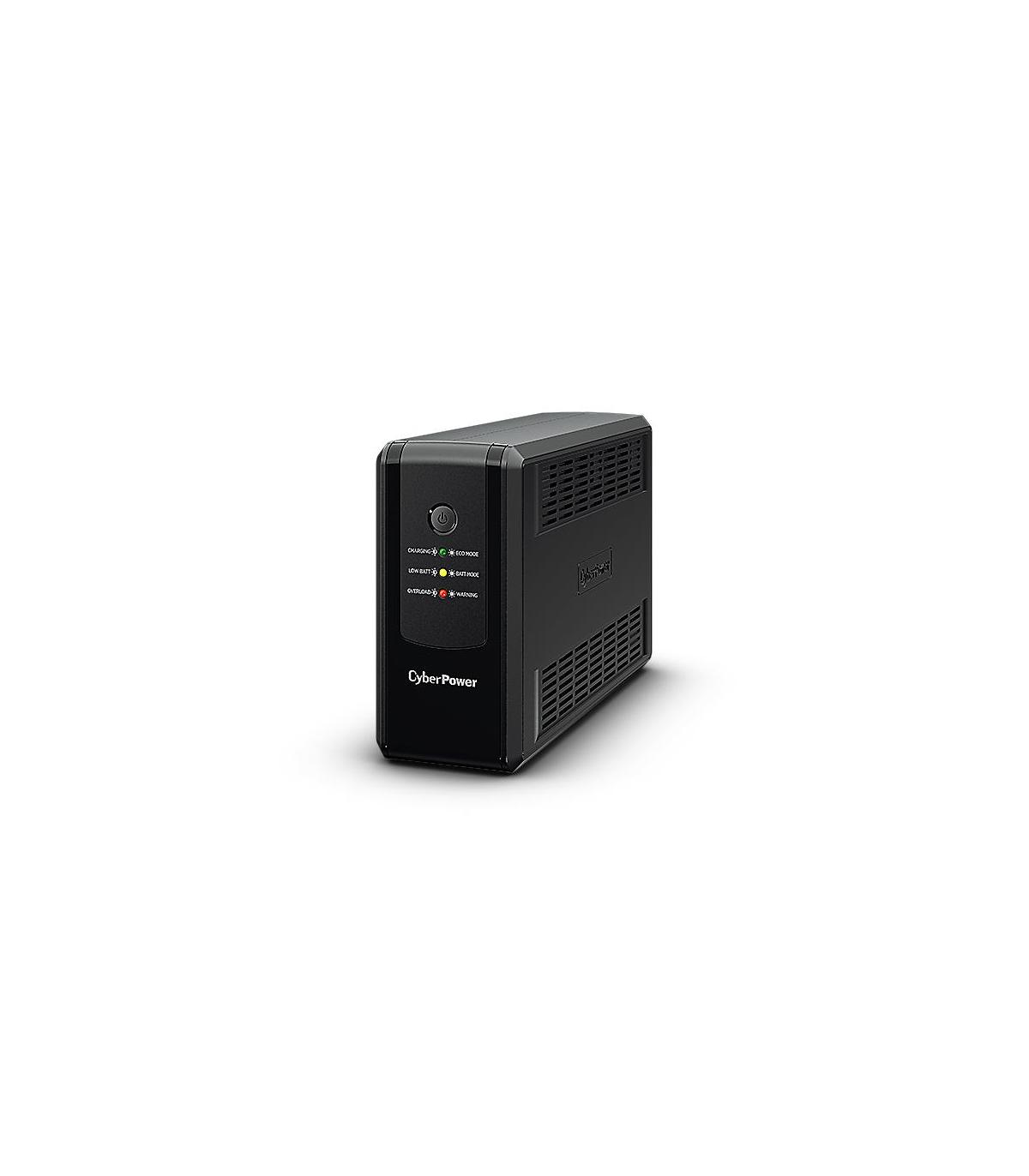 CyberPower UT650EG sistema de alimentación ininterrumpida (UPS) Línea interactiva 0,65 kVA 360 W 3 salidas AC