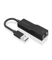 AISENS Conversor USB 3.0 a Ethernet Gigabit 10 100 1000 Mbps, Negro, 15 cm